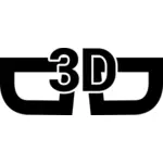 Ochelari 3D vector icon